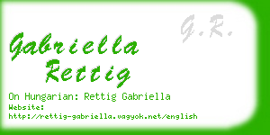 gabriella rettig business card